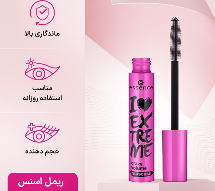 ریمل اسنس حجم دهنده مدل I Love Extreme Crazy Volume