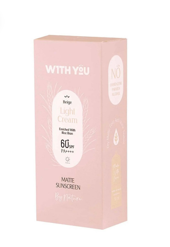 ضد آفتاب کرمی رنگی SPF 60 بژ روشن ویت یو 50 میل